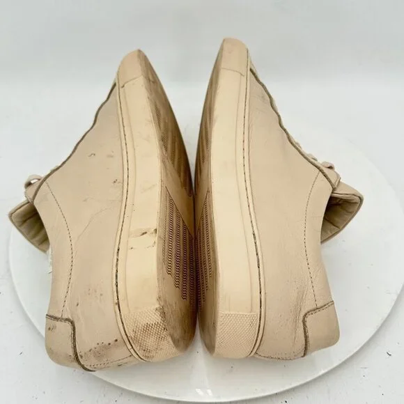 Common Projects Achilles Low Size EU 40 Men 7 Women 10 Brown Beige Leather Shoes - Picture 6 of 12